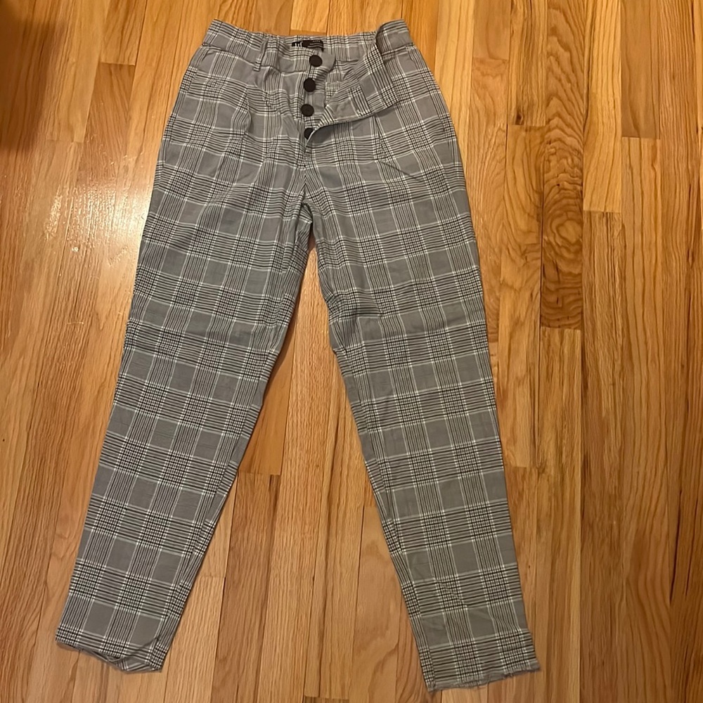 Checkered light pant